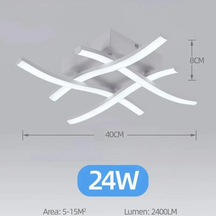 Luminária de Teto Para Sala Minimalista 24W