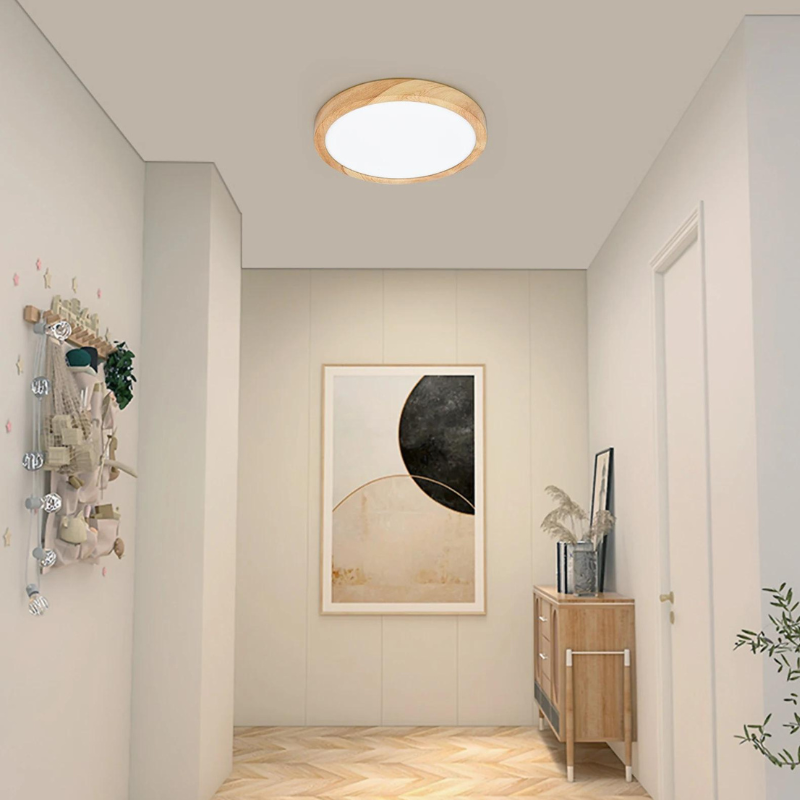 Plafon de Teto Wooden Led