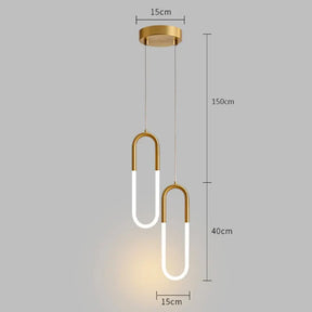 Pendente Minimalista Metal e Led