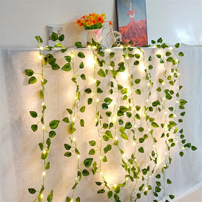 Planta decorativa com LED