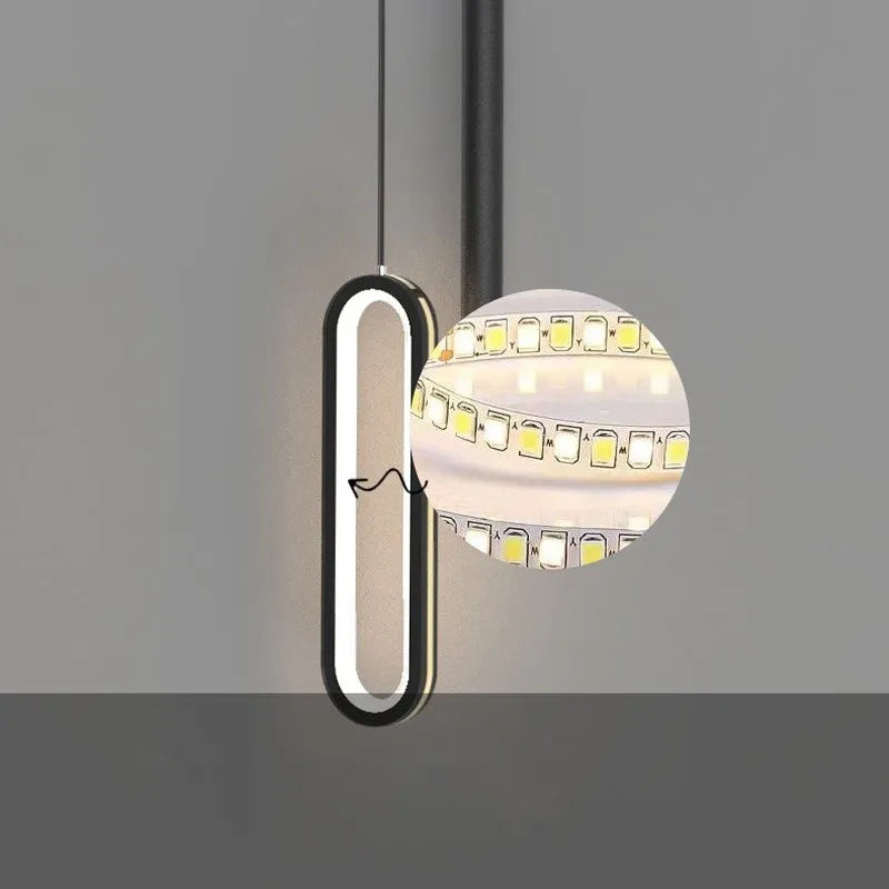 Pendente Led Duplo Minimalista