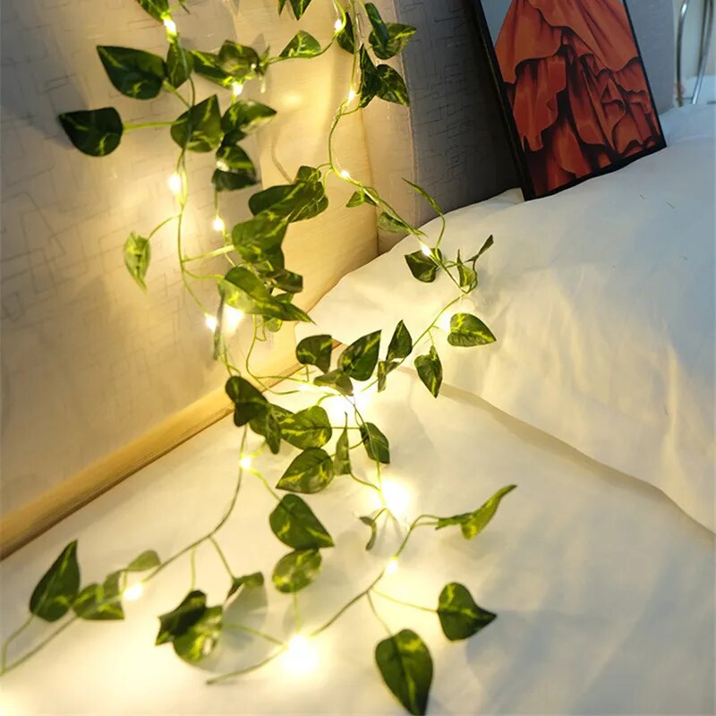 Planta decorativa com LED