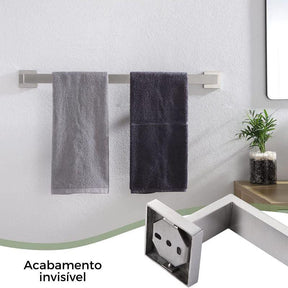 Acessório Para Banheiro Aço Inox 5 Peças