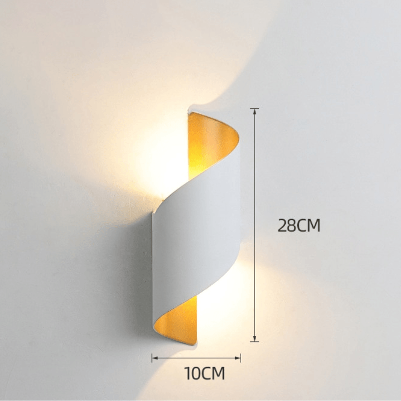 Arandela Externa de Parede Led Espiral