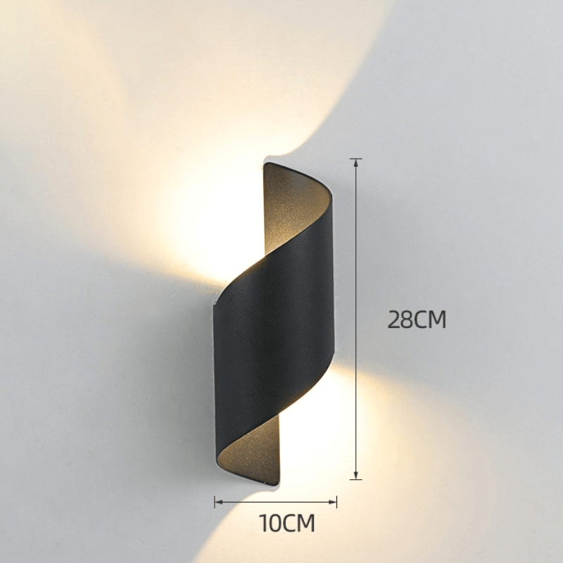 Arandela Externa de Parede Led Espiral