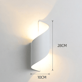 Arandela Externa de Parede Led Espiral