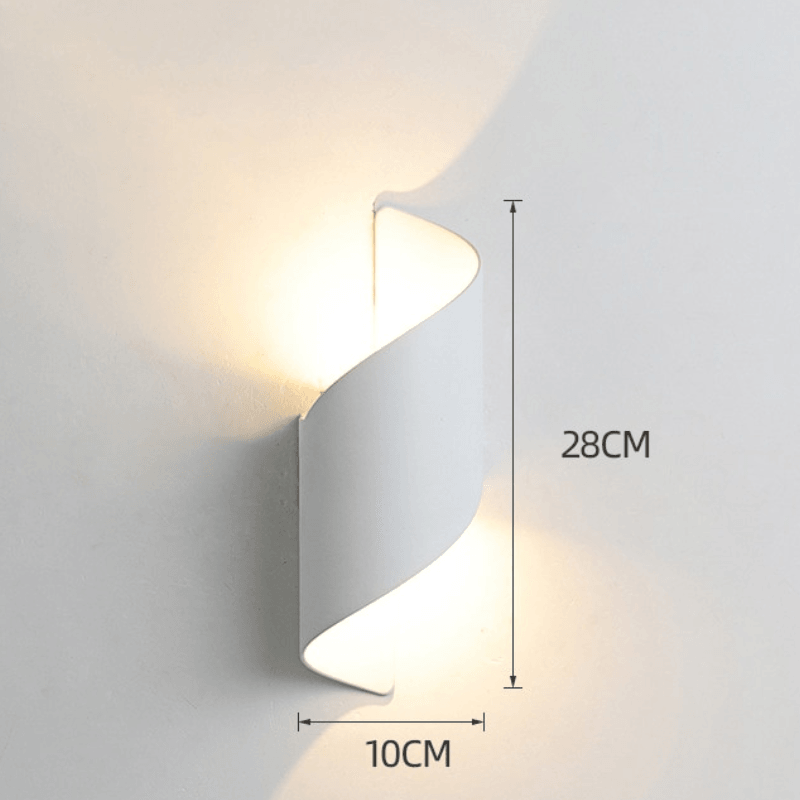 Arandela Externa de Parede Led Espiral