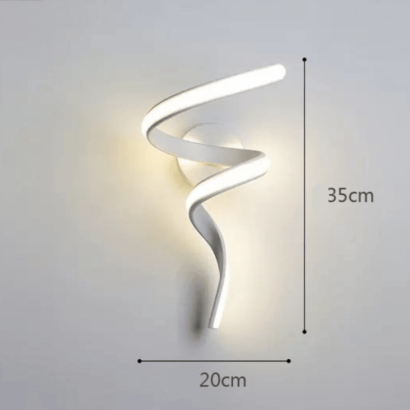 Arandela Moderna Espiral Led Quarto e Sala