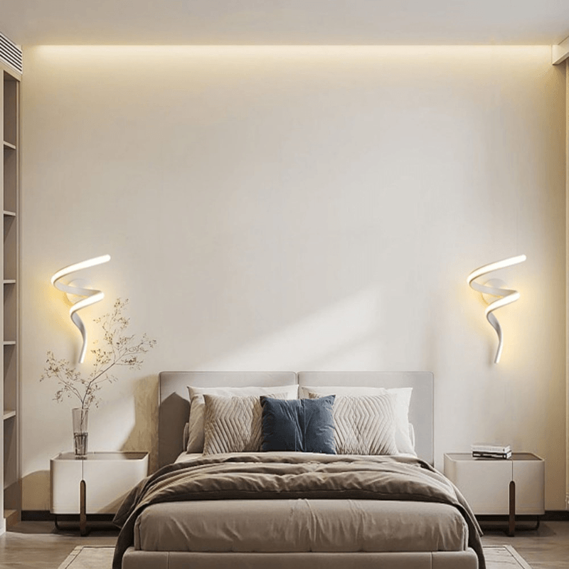 Arandela Moderna Espiral Led Quarto e Sala