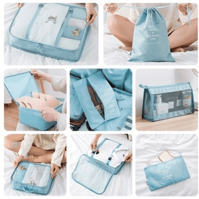 Conjunto 8 Bolsas Organizadoras Impermeável