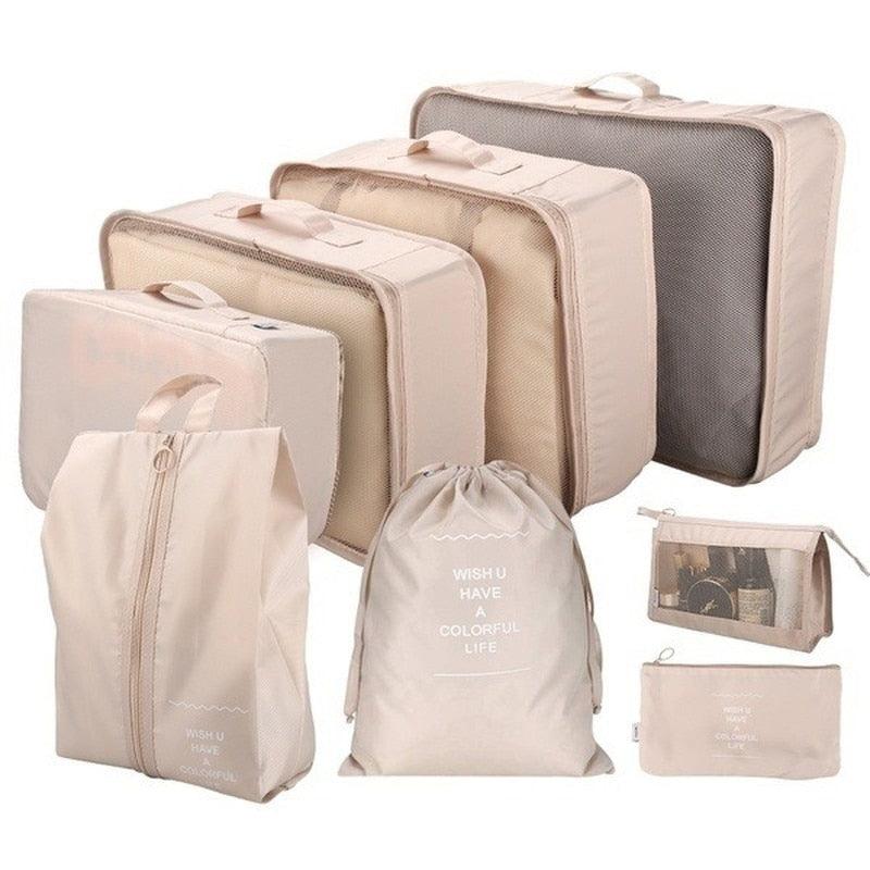 Conjunto 8 Bolsas Organizadoras Impermeável