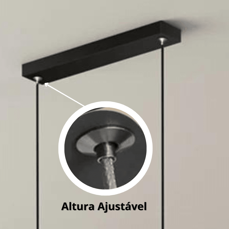 Lustre Pendente Para Sala 90cm - Hoffa