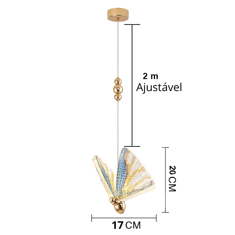 Pendente butterfly para Sala