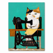 Quadro Decorativo Criativos Gatos em Tela