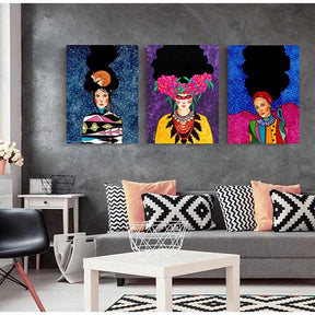 Quadro Decorativo Moderno Mulheres Abstratas