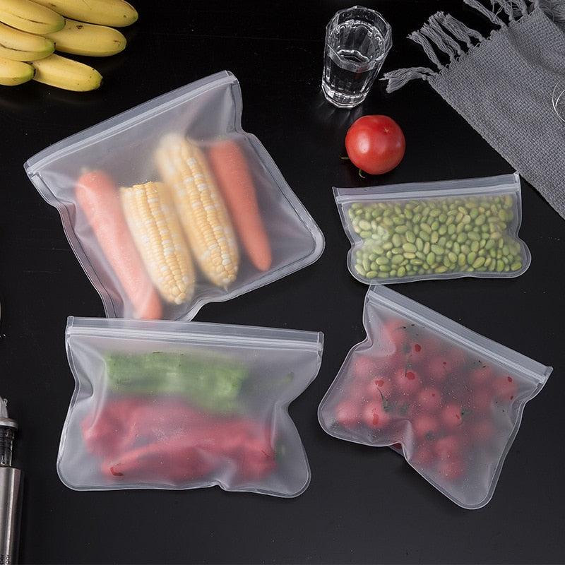 Saco Hermético Zip Lock Organizador de Alimentos